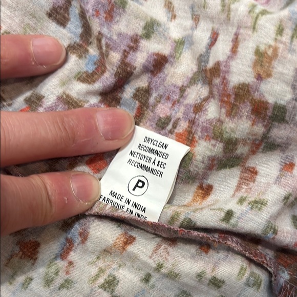 Anthropologie Conditions Apply Women's Size 4 Zig Zag Tiered Maxi Cotton Dress - Picture 10 of 13